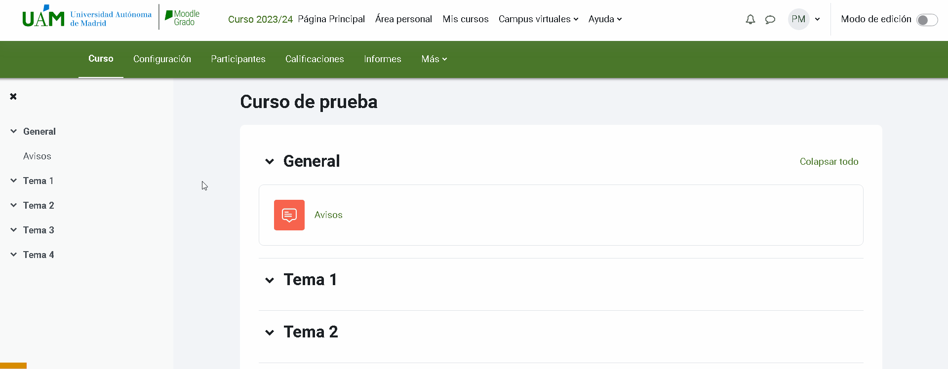 Botón Participantes