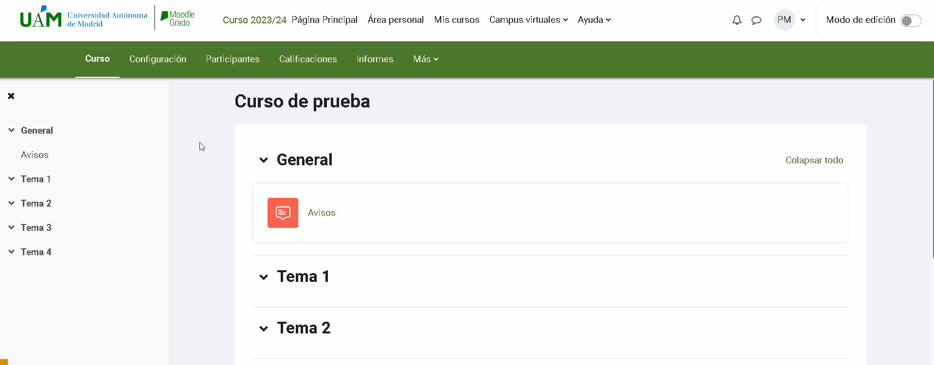 Acceder a Grupos en Moodle