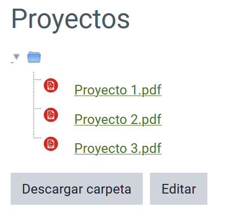 Visualización archivos subidos