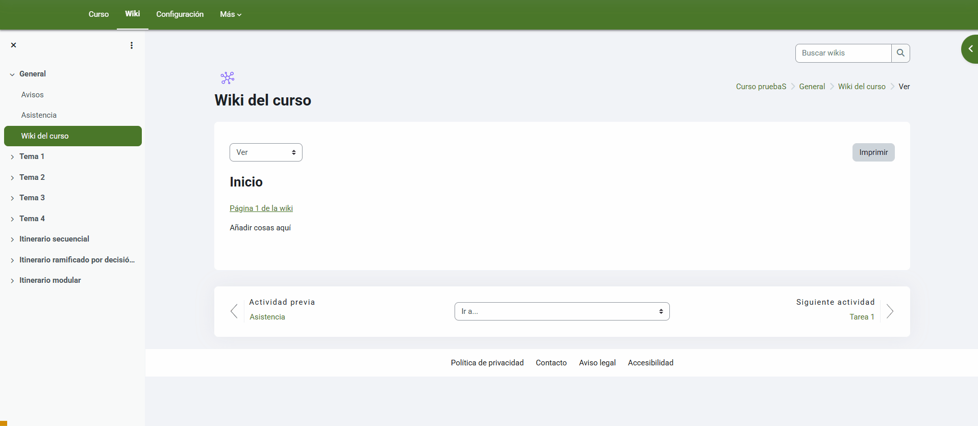 Menú mapa de la wiki