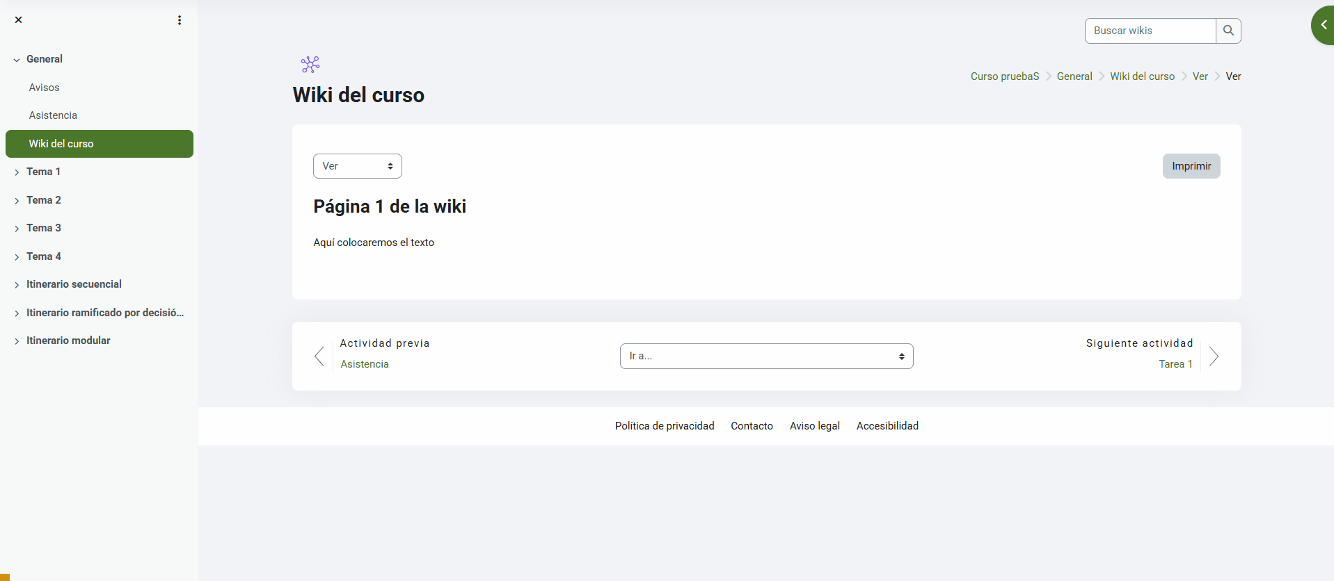 Añadir un comentario a una wiki