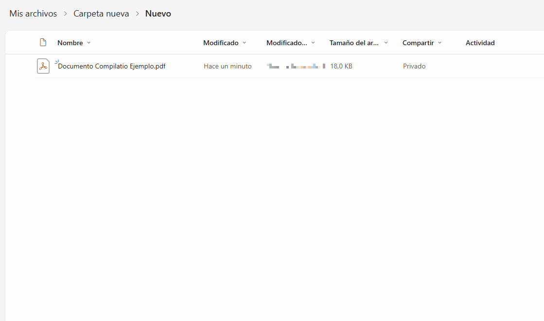 Cómo compartir en OneDrive