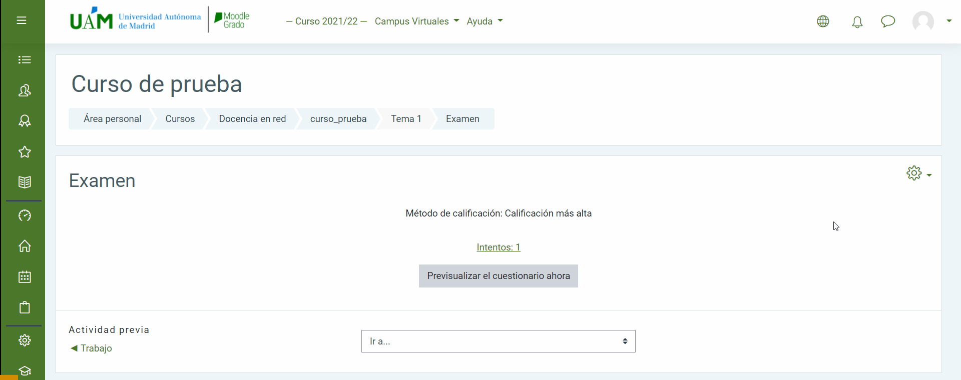 Editar el cuestionario