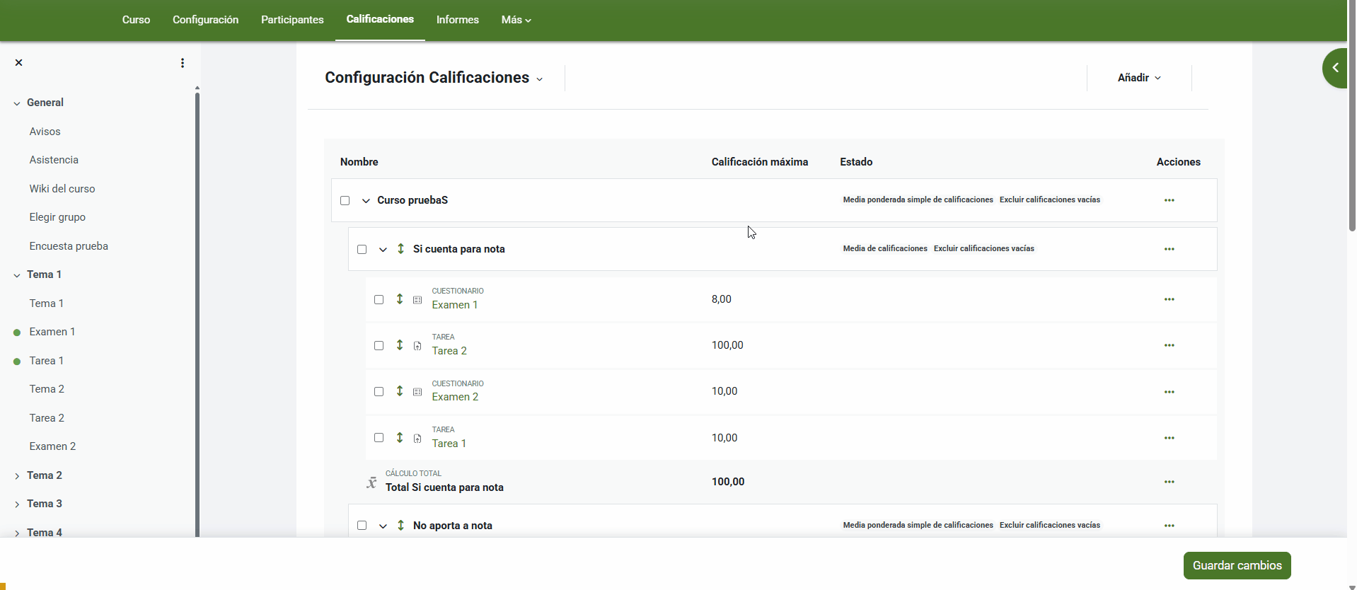 Desactivar nota total de categoría