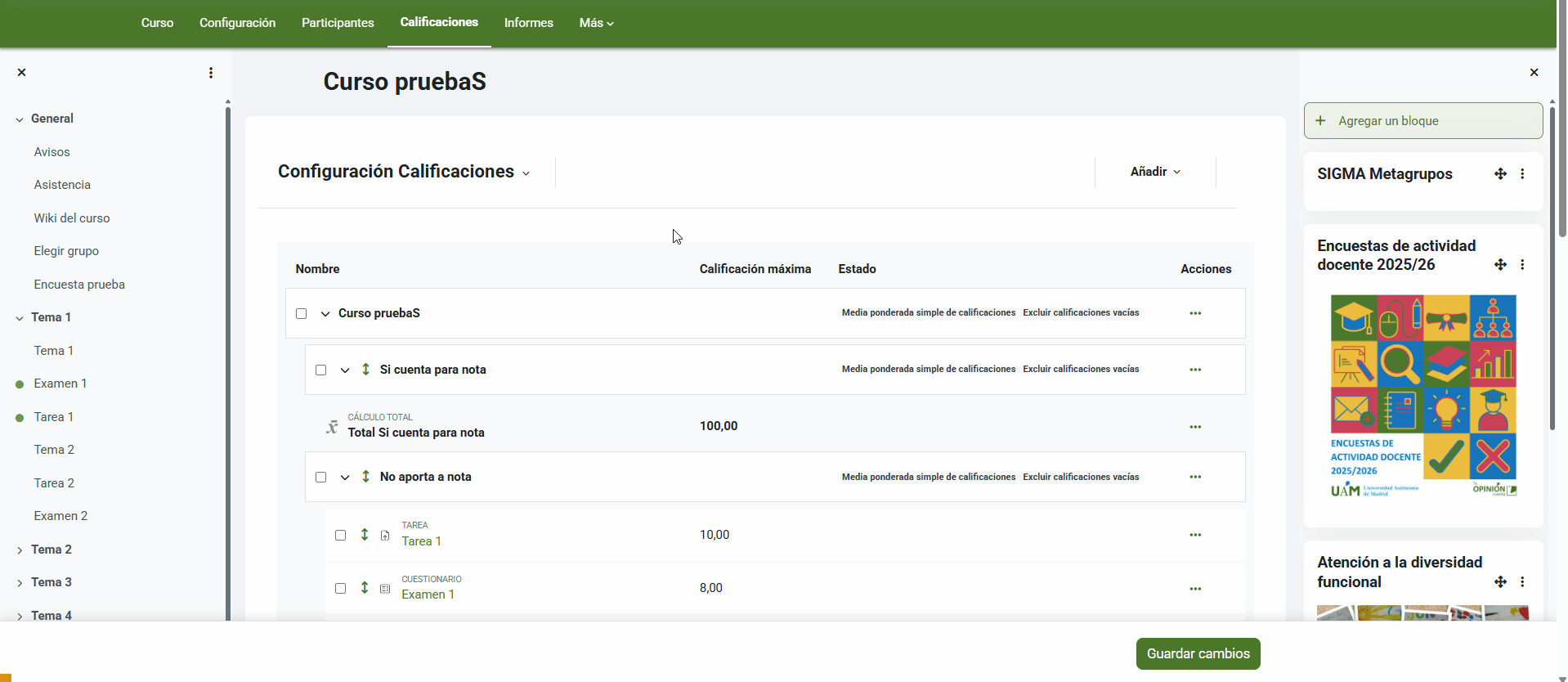 Cómo mover una tarea en el calificador