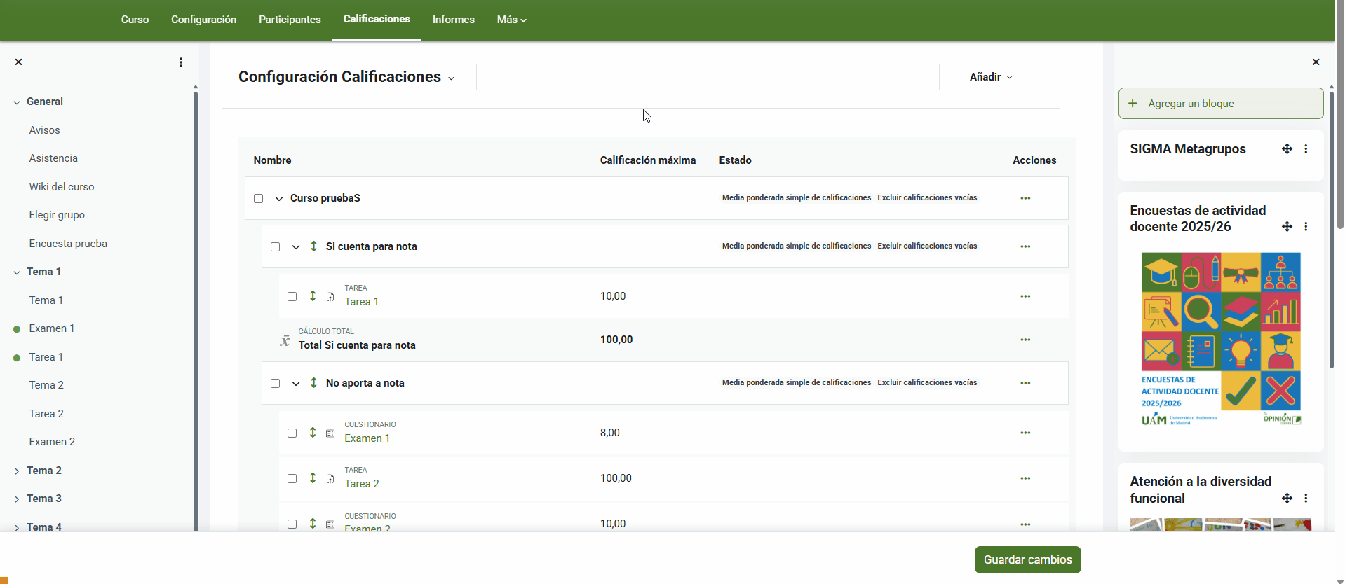 Mover varias tareas a la vez en el calificador