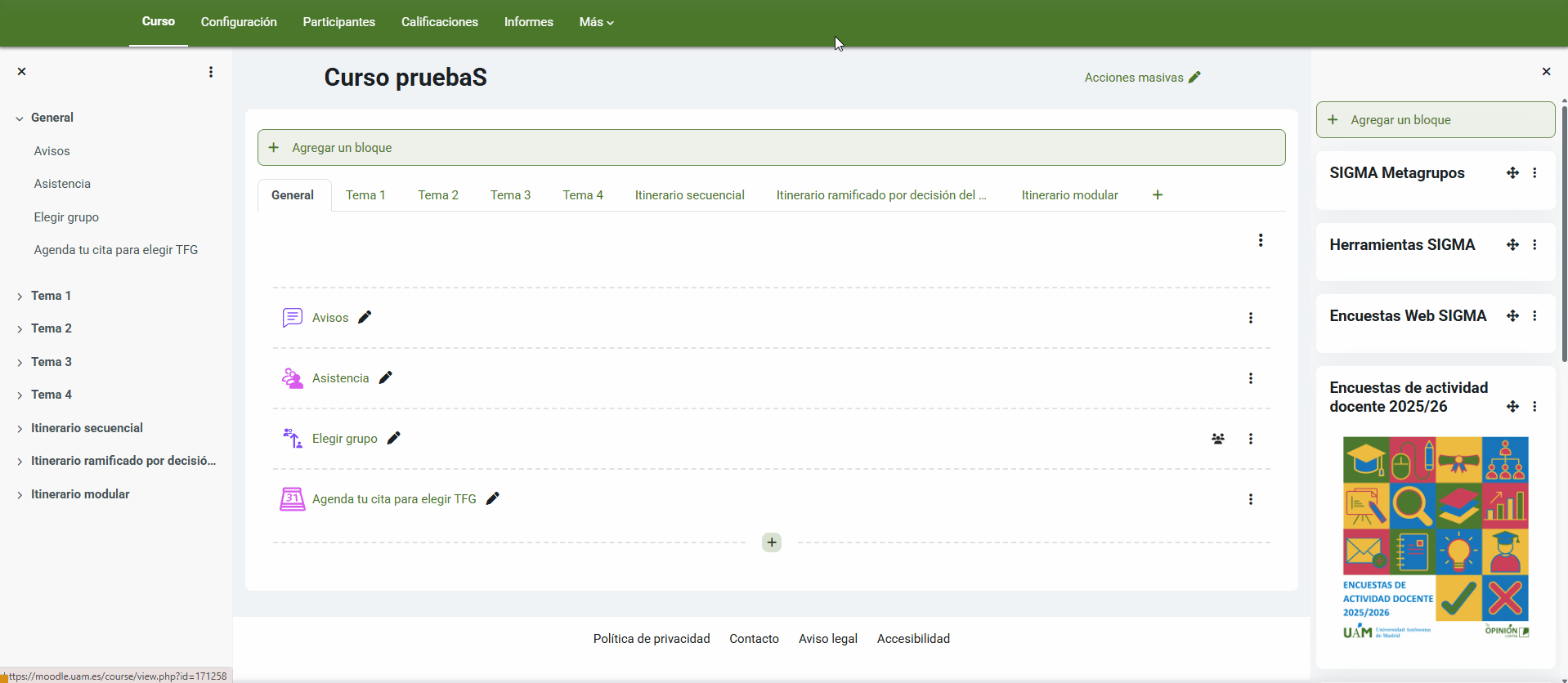 Marcar manualmente como finalizada una actividad en Moodle
