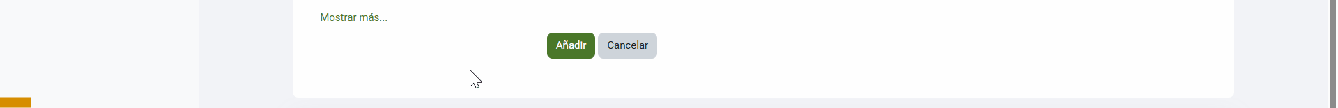 Botón añadir para confirmar