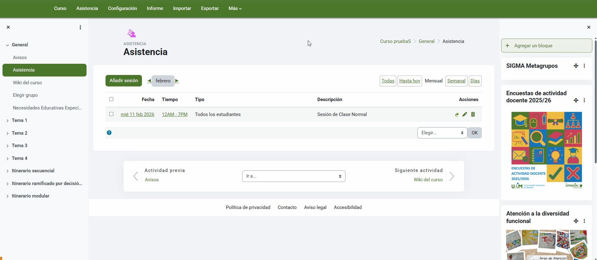 Cómo exportar la asistencia