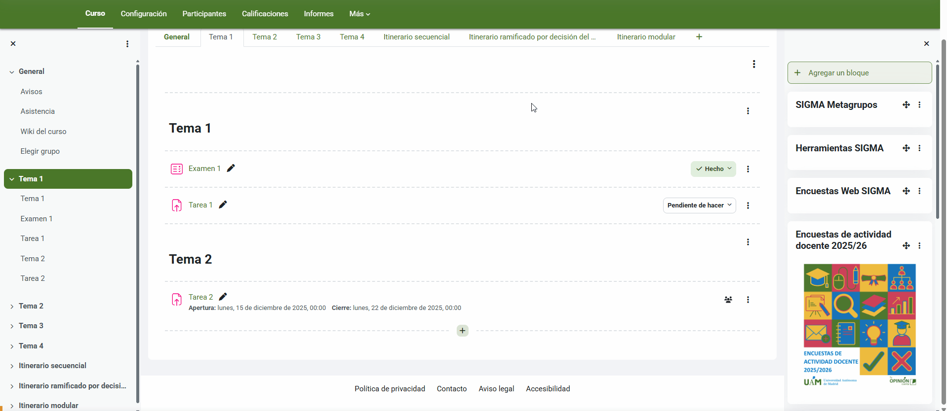 Cómo crear un cuestionario en Moodle