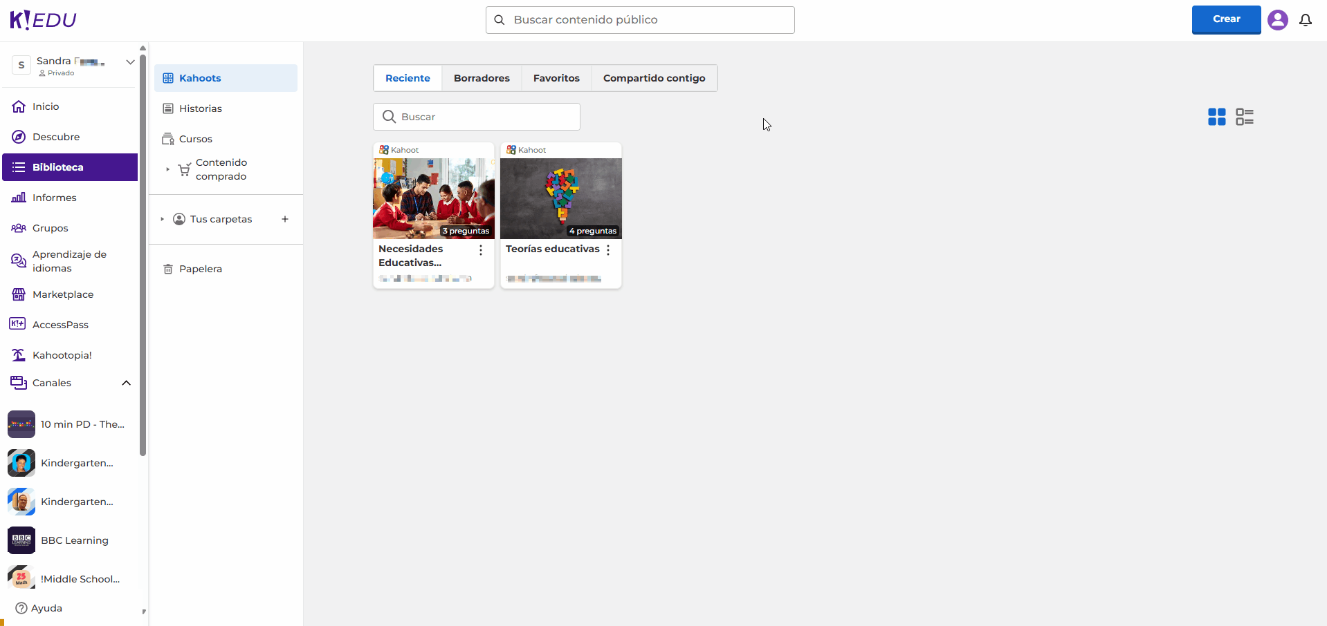 Cómo mover un Kahoot