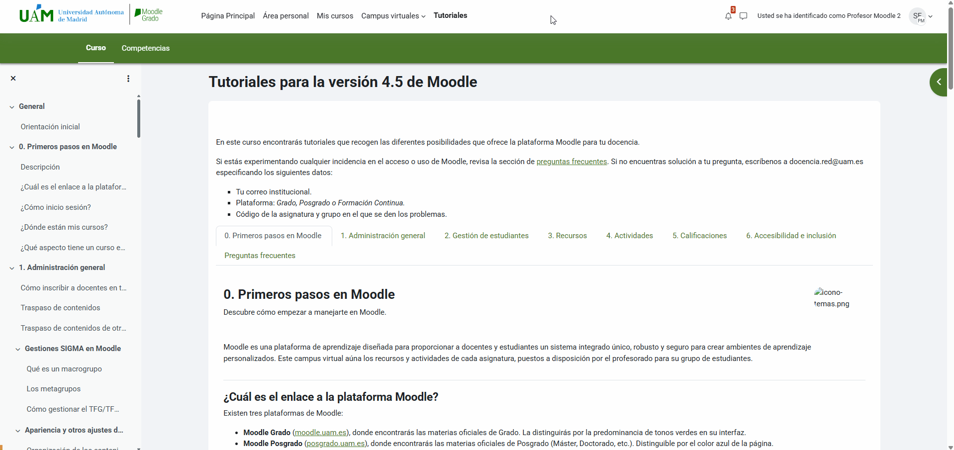 Añadir bloques al Área personal de Moodle