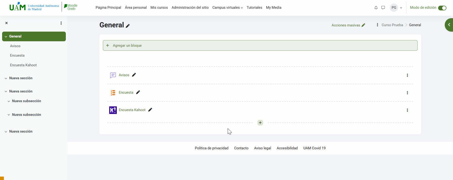Crear un chat en Moodle
